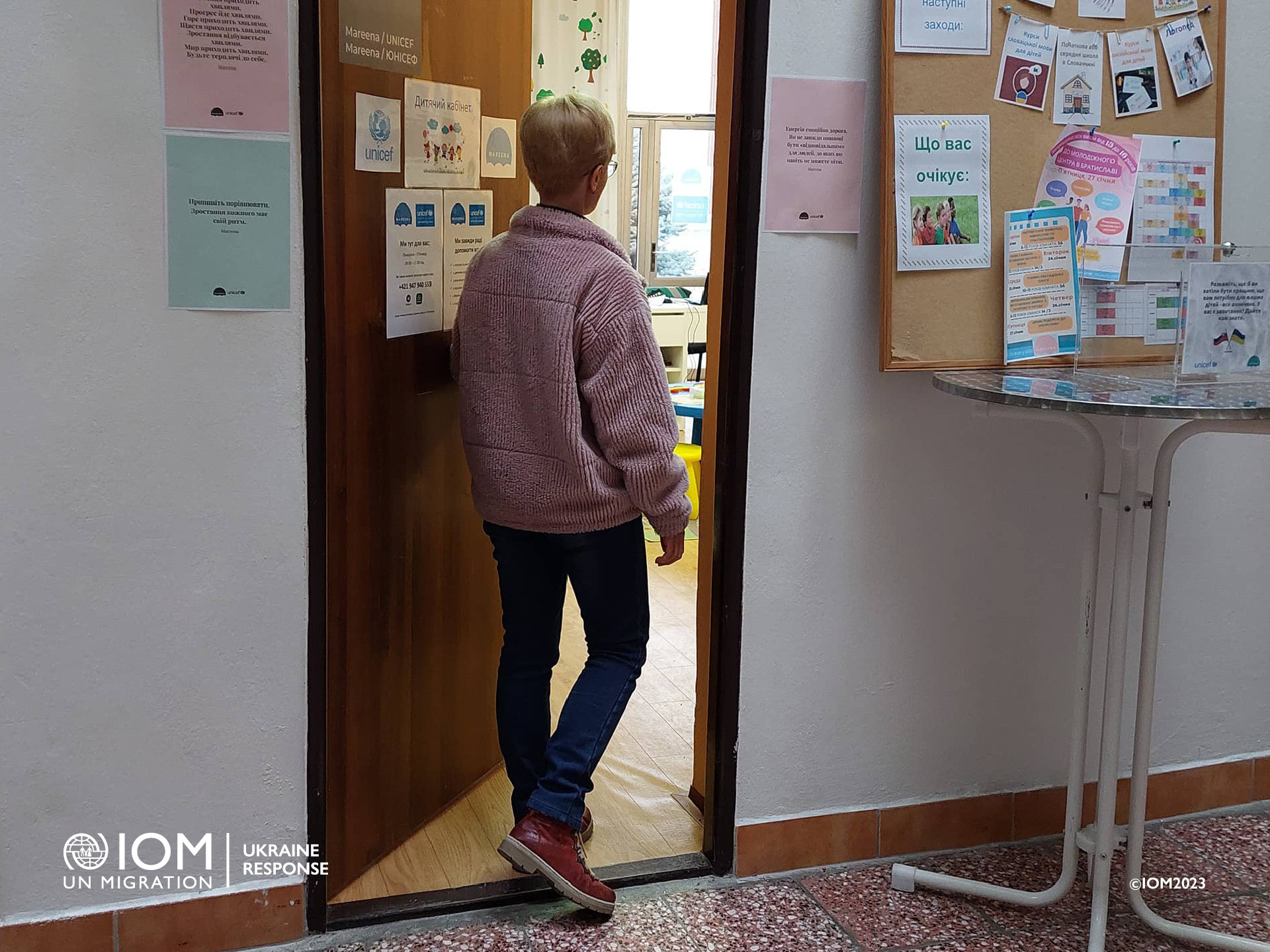 Yuliin pobyt na Slovensku sa blíži k jednému roku. Zatiaľ nepremýšľa o budúcnosti a žije pre prítomnosť. Foto © Medzinárodná organizácia pre migráciu (IOM) 2023/Júlia Kováčová.