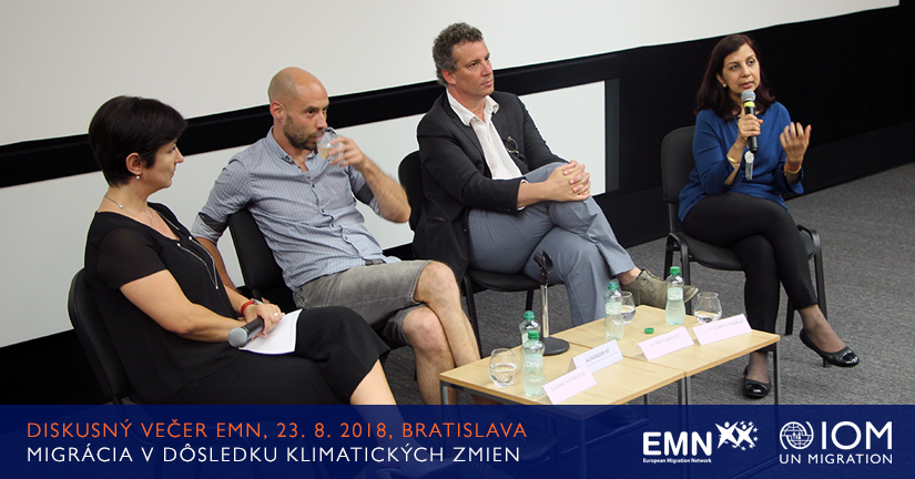 Diskusný večer EMN: Migrácia v dôsledku klimatických zmien, 23. august 2018, Bratislava