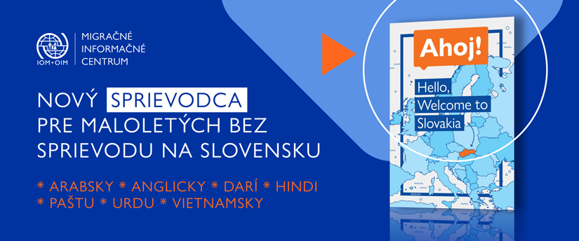 Banner - Brožúry MIC IOM pre maloletých bez sprievodu na Slovensku