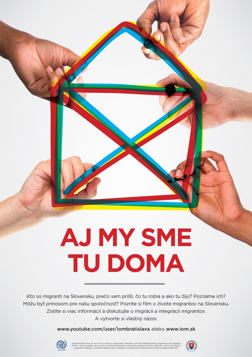 IOM - Plagát Aj my sme tu doma - Vzdelávacie materiály o migrácii