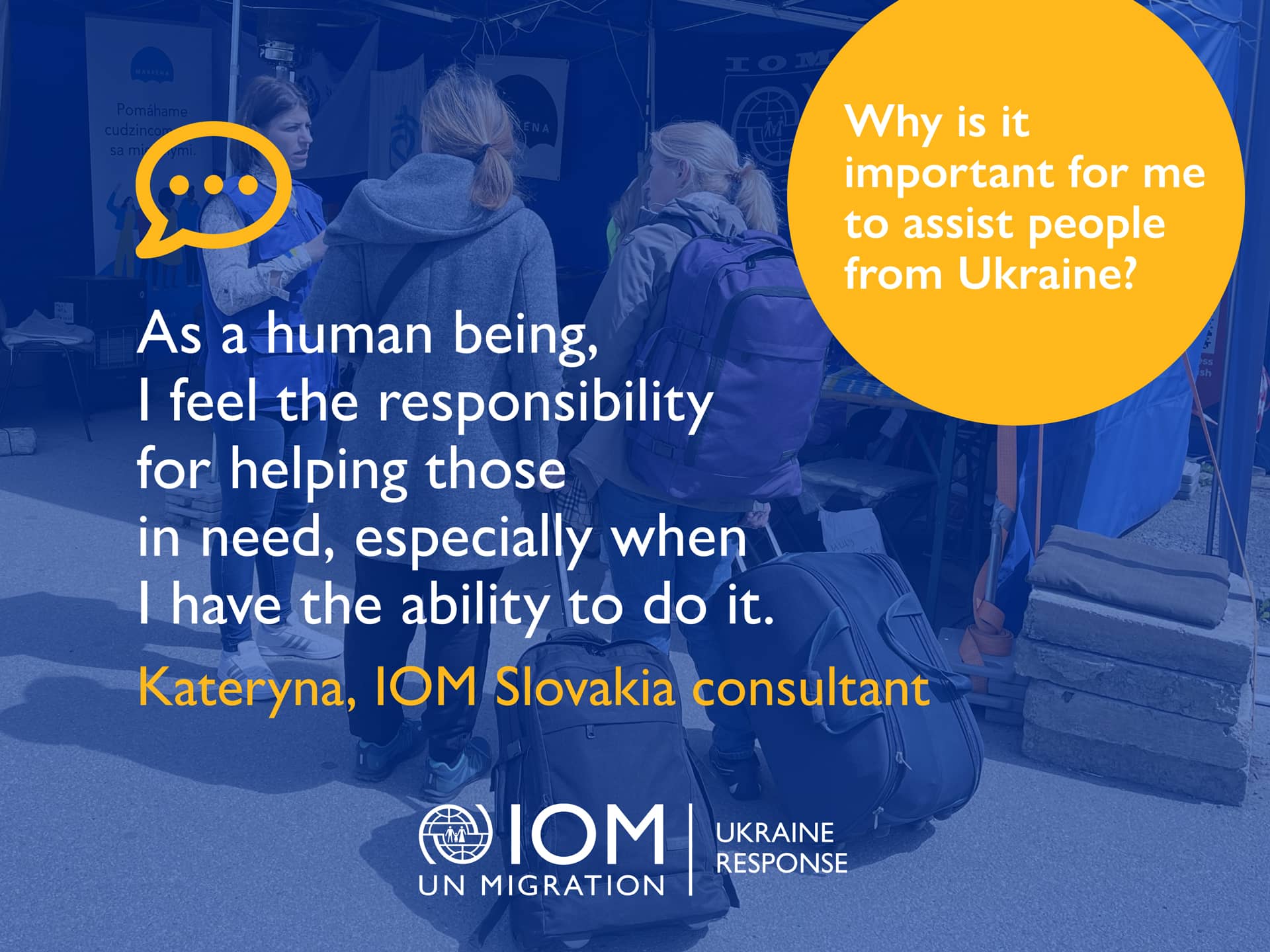 Kateryna, IOM Slovakia consultant - Why it is important for me to assist people from Ukraine