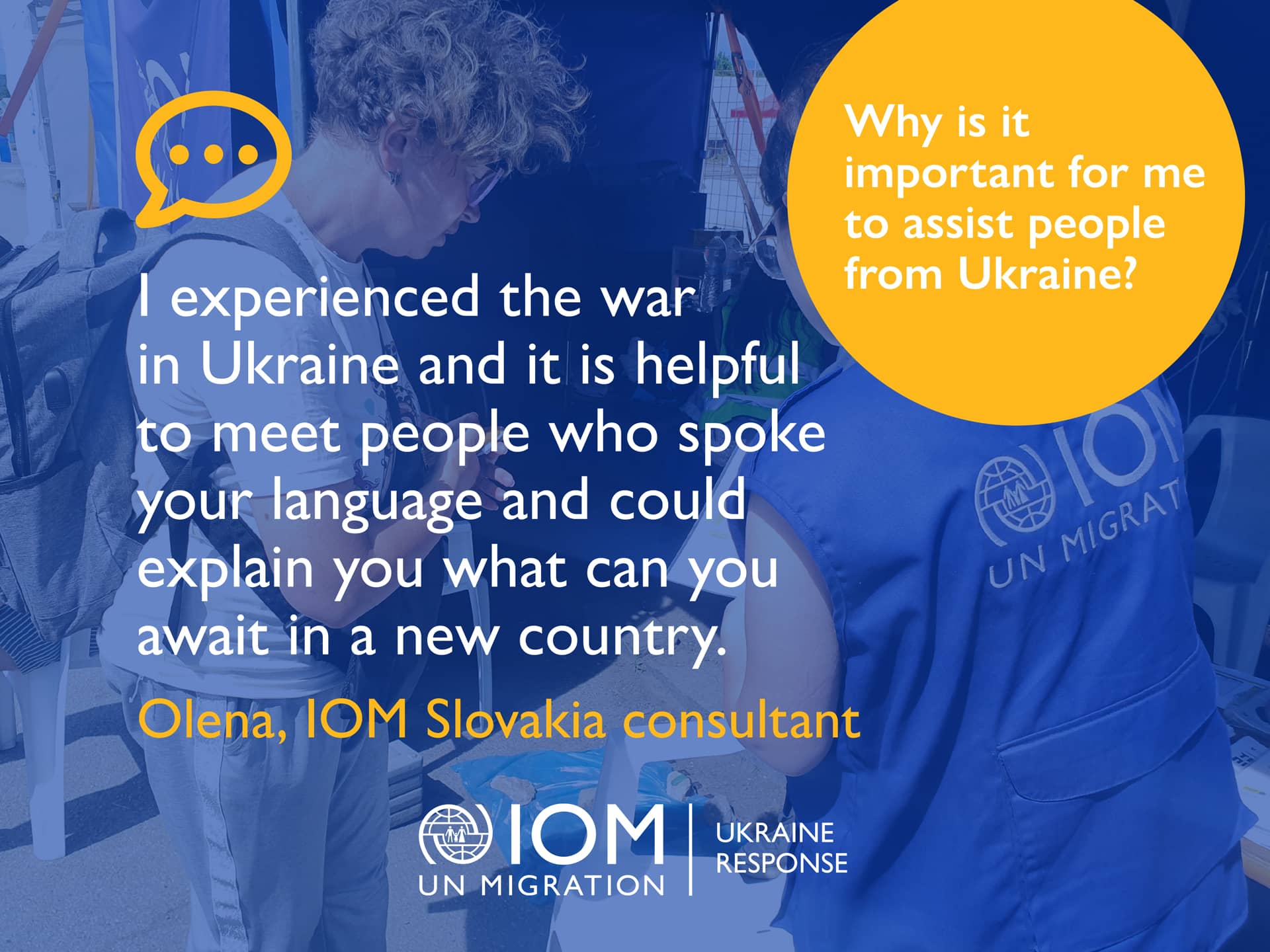 Olena, IOM Slovakia consultant - Why it is important for me to assist people from Ukraine
