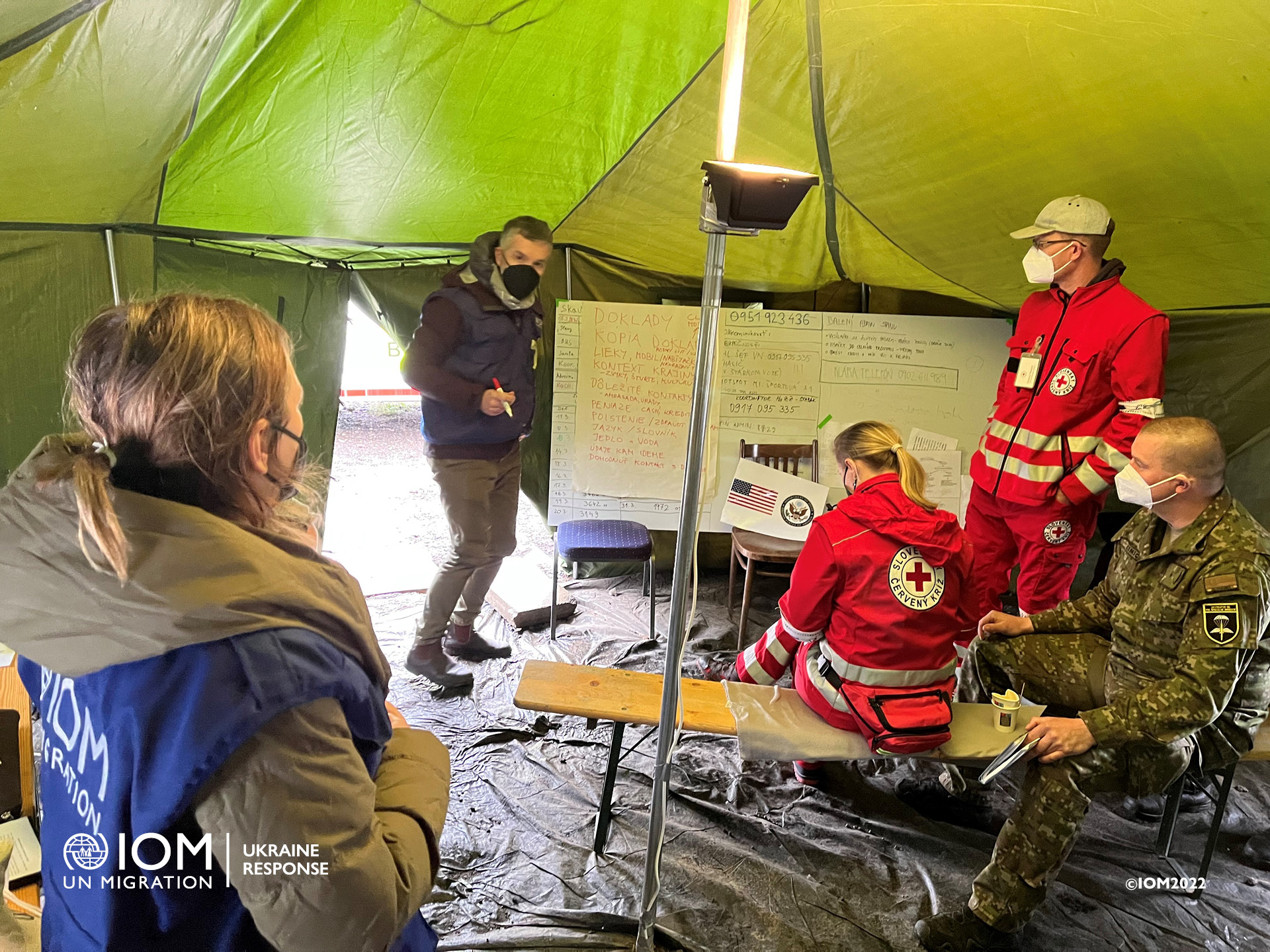 IOM providing CT Awareness Training in Vysne Nemecke for frontline staff. Photo © International Organization for Migration (IOM) / 2022.