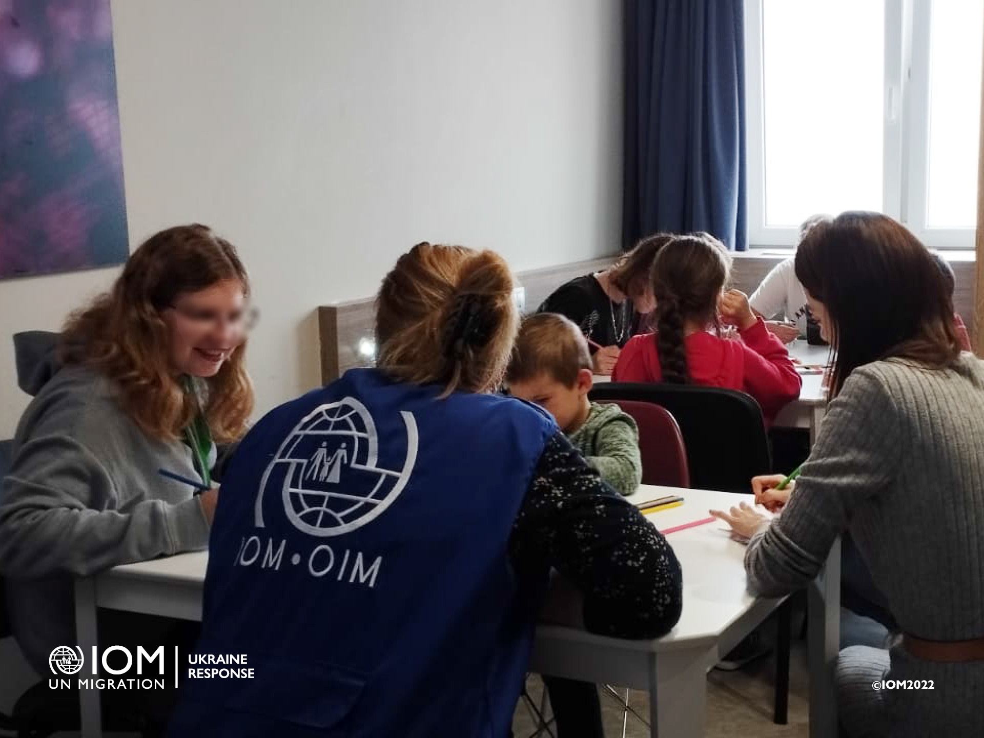 Group psychosocial support for Ukrainian children in Kosice. Photo © International Organization for Migration (IOM) 2022.