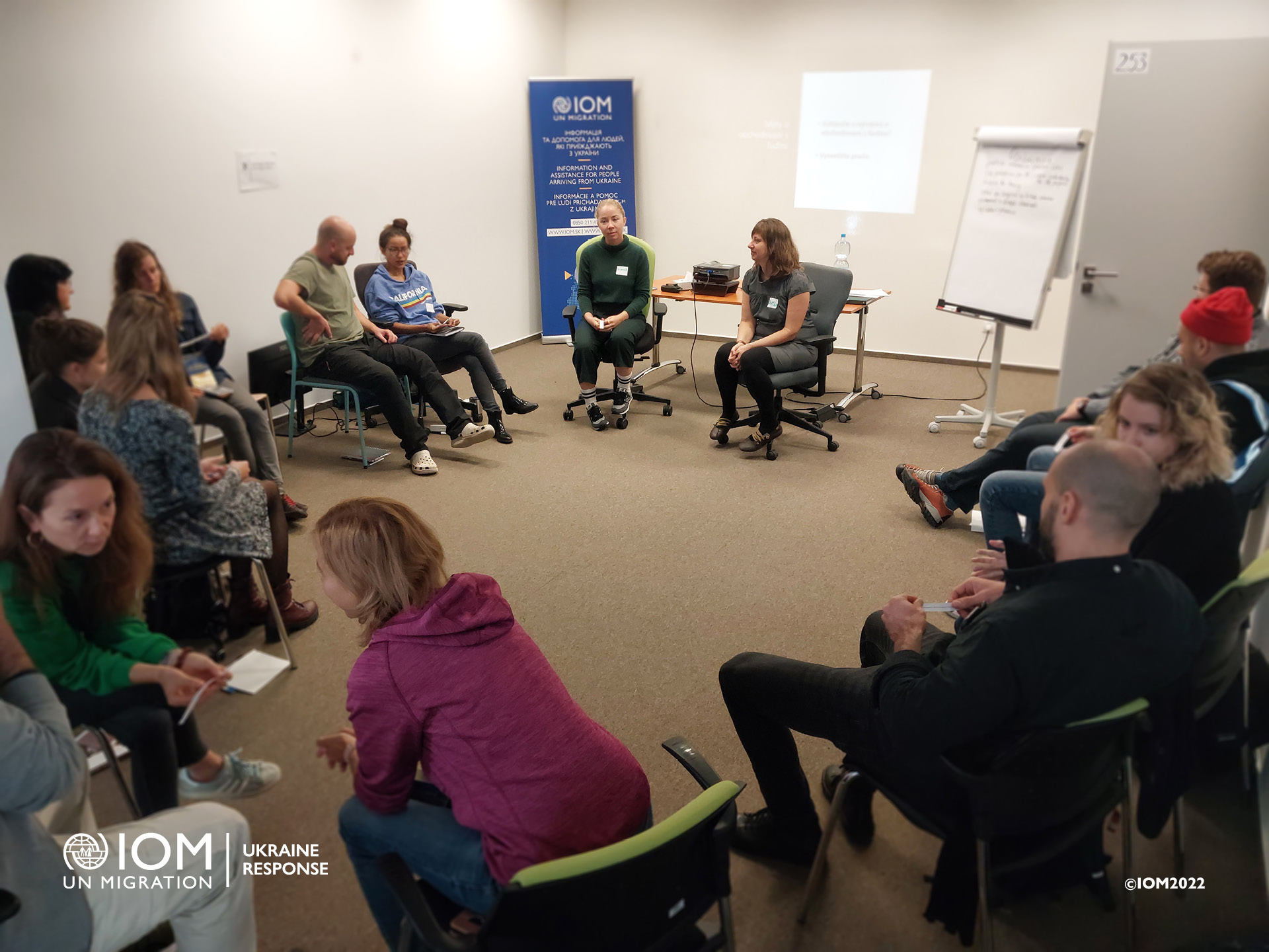 IOM training in prevention of human trafficking, September 2022, Bratislava. Photo © International Organization for Migration (IOM) 2022.