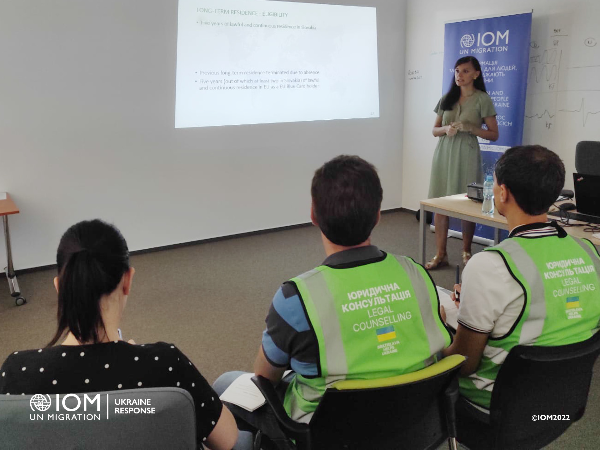 Training was part of a series of IOM trainings for lawyers and employees of HRL assisting people from Ukraine. Photo © International Organization for Migration (IOM) 2022.