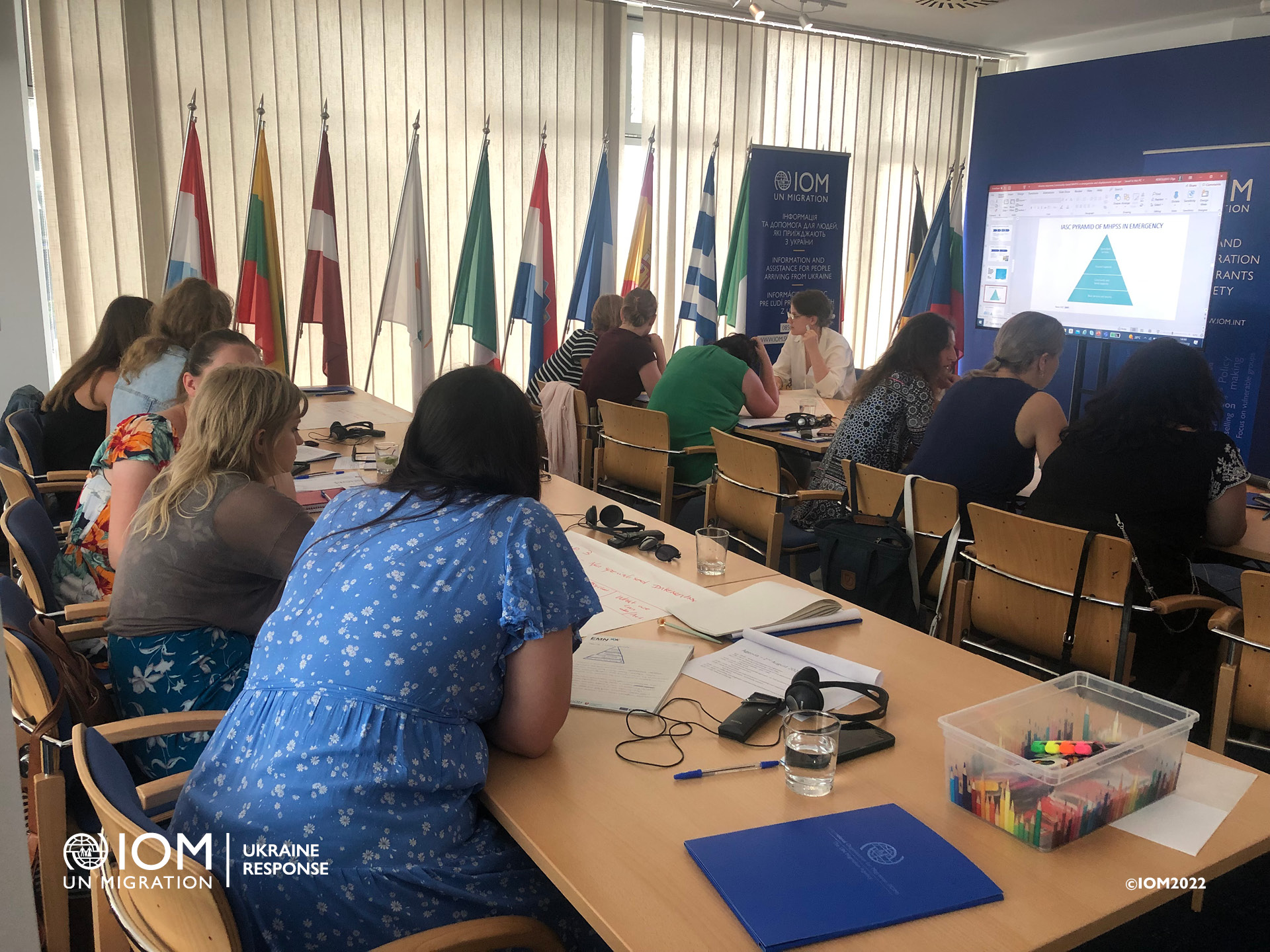 Trained professionals will start provide MHPSS to people from Ukraine currently living in Slovakia. Photo © International Organization for Migration (IOM) 2022.