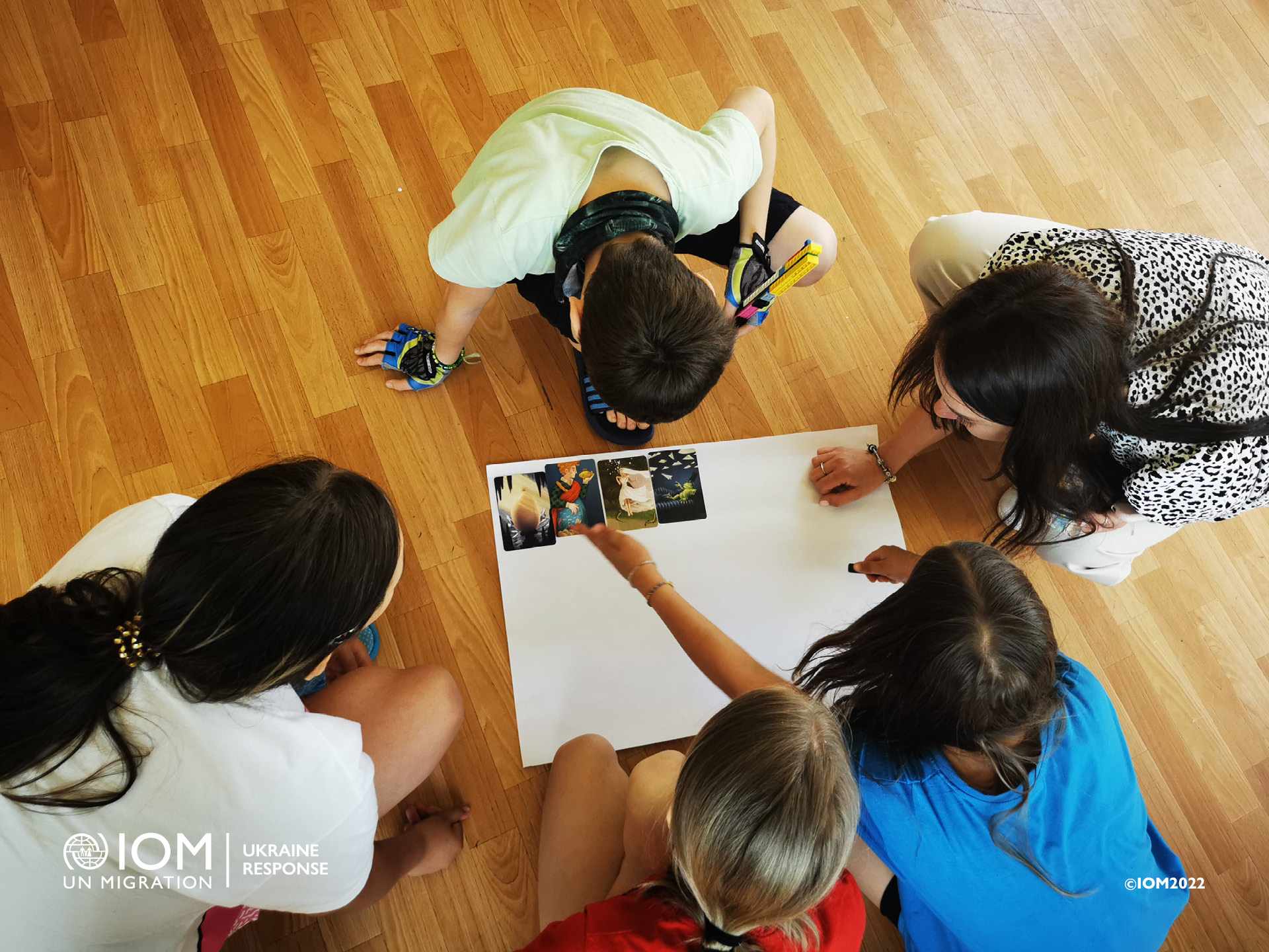 At the Gabcikovo Accomodation Facility during the IOM Slovakia workshops young people learn about the prevention of sexual abuse and exploitation. Photo © International Organization for Migration (IOM) 2022.