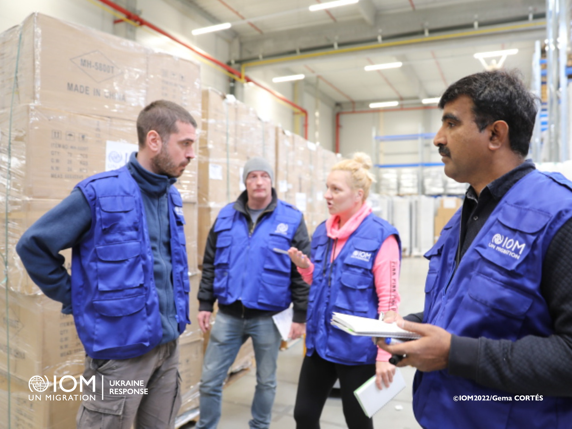 IOM is scaling up its supply chain team to ensure the efficient delivery of aid to displaced people. Photo © IOM / Maria Gema Cortes