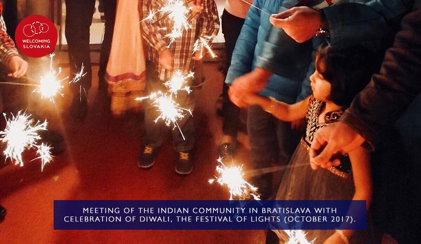MIC IOM - Welcoming Slovakia - Meeting of the Indian community in Bratislava with celebration of Diwali